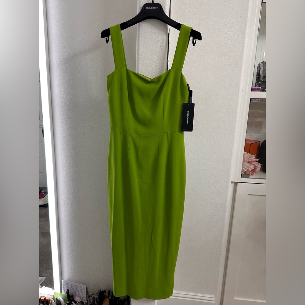 DOLCE&GABBANA | Acid green Women‘s Midi Dress